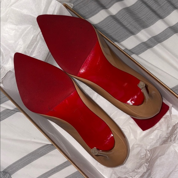 Christian Louboutin red bottom nude heel - Picture 7 of 8